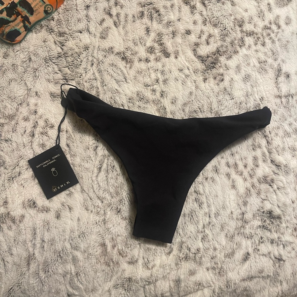 SKATIE XS Black TEENY thong Bikini Bottom